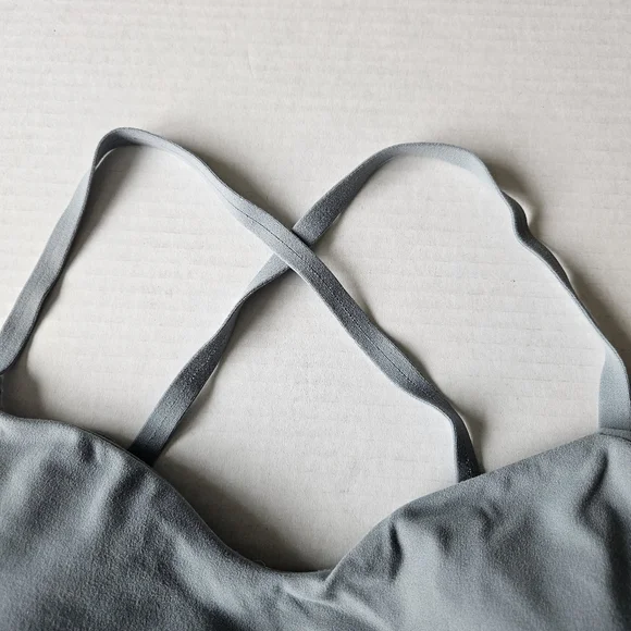 Athleta Gray Strappy Elation Sports Bra - Picture 5 of 7
